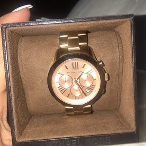 Rose gold Micheal Kira watch with original box